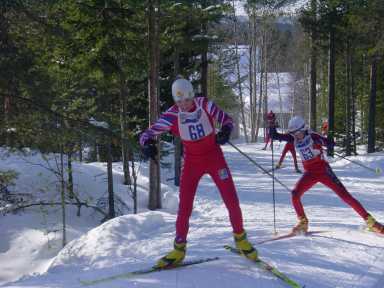 Carl Lundqvist på första sträckan