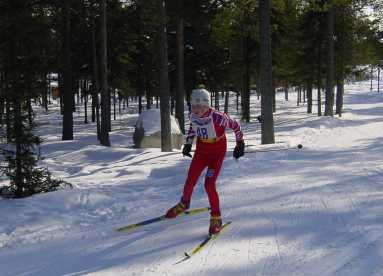 Joakim Lindgren på väg ut på sista sträckan