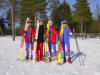 Jesper, Hannes, Eric och Jens poserar efter loppet